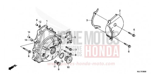 A.C. GENERATOR COVER NC750DE de 2014